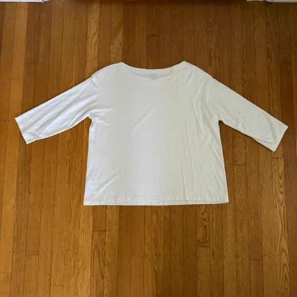 J. Jill Wearever Collection 3/4 Sleeve Boatneck Top - Picture 2 of 5